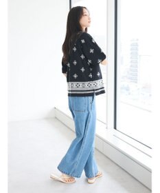 CRAFT STANDARD BOUTIQUE パネル刺繍開襟シャツ