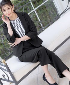 Tiaclasse 【新色追加・洗える】ストレートワイドパンツ