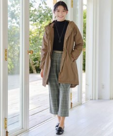 Tiaclasse 【安田美沙子さん着用・洗える】起毛チェック柄ワイドパンツ