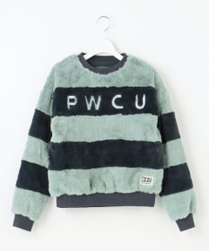 PW CIRCULUS 【ふわもこあったか/防寒/裏地付】【WOMEN】ボーダーフェイクファープルオーバー