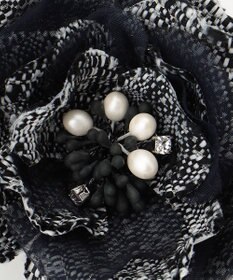 ANY ツイードコサージュ