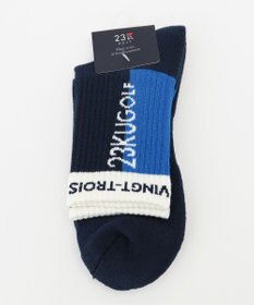 23区GOLF 【MEN】カラーブロック レギュラーソックス