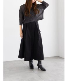 Te chichi スパンコールメッシュハーフスリーブニット《2025Autumn catalog item》