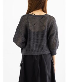 Te chichi スパンコールメッシュハーフスリーブニット《2025Autumn catalog item》