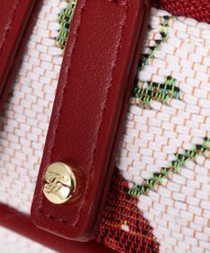 Maison de FLEUR チェリー柄ゴブランボストンバッグ