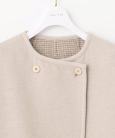 ANY SIS トリミングウールリバー コート