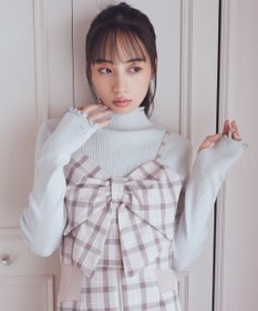 earth music&ecology 袖口刺繍リブニットプルオーバー