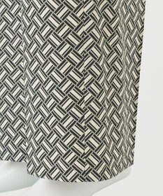 23区 S 【R(アール)】ジオメトリックプリント ワイドパンツ