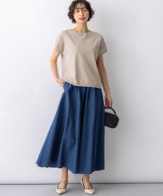 23区 L 【先行予約】ナイロンコットンタフタ フレアスカート
