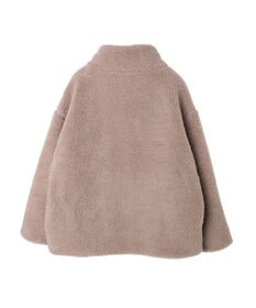 Green Parks スタンドカラーボアブルゾン