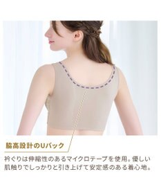 BRADELIS New York 【BRADELIS NewYork peace】綿混キャッチャーカップレースブラ24 ブラデリス ノンワイヤー 補正ブラジャー
