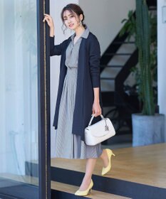 Tiaclasse L 【洗える】小顔効果も期待できるスキッパーシャツワンピース