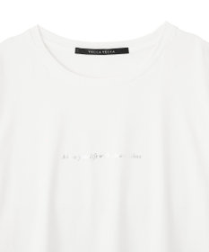 YECCA VECCA ラウンドヘム7分袖ロゴTee