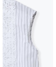 Te chichi リーフレースノースリーブチュニックシャツ