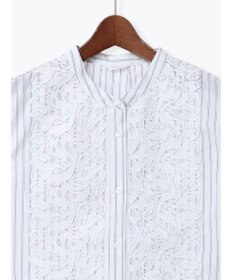 Te chichi リーフレースノースリーブチュニックシャツ