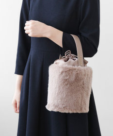 TOCCA 【ショルダー取り外し可能】MILKY TEA FURBAG ファーバッグ