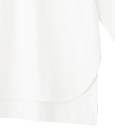 YECCA VECCA ラウンドヘム7分袖ロゴTee