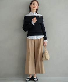 組曲 L 【WEB限定】ELENAオフショル風 ニットプルオーバー