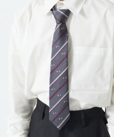 WEGO 【SCHOOLITEM】メンズエンブレム柄スクールネクタイ