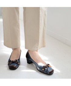 Pointer 日本製 本革リボン付きパンプス