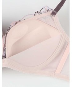 AMPHI ノンワイヤーブラ 谷間をメイク 脇高設計 A~Gカップまで対応 大きいサイズ 【BRAGENIC ブラジェニック 脇高細見えタイプ】 ブラジャー ブラ BMI353 アンフィ／ワコール