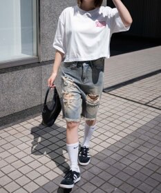 WEGO イラストモチーフグラフィックショートT