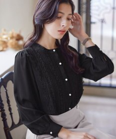 Tiaclasse 【新色追加・洗える】レースブラウス