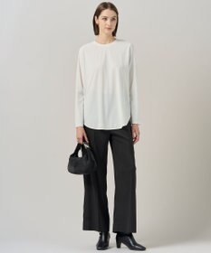 ICB L 【スマートバック仕様・洗える】ストレッチダブルサテン カーゴパンツ