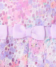 ANY KIDS フラワープリントレースワンピース