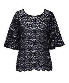 BRADELIS New York 【BRADELIS NewYork peace】　五分袖総レーストップス26