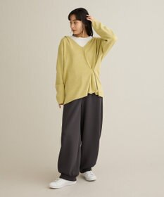 CRAFT STANDARD BOUTIQUE Vネックフードカシュクールニットプルオーバー