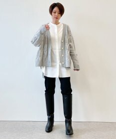 自由区 【洗える】ウールカシミヤブレンド ニットカーディガン