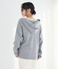 CRAFT STANDARD BOUTIQUE Vネックフードカシュクールニットプルオーバー