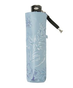 MOONBAT 【遮光率100％/遮熱/UV】LANVIN en Bleu (ランバン オン ブルー)晴雨兼用日傘 ドローイング フラワー 花柄 折りたたみ傘 簡単開閉