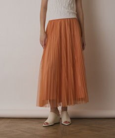 GRACE CONTINENTAL チュールマチプリーツスカート