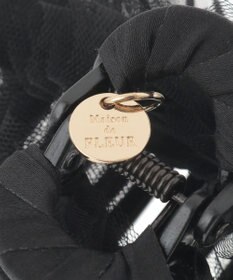 Maison de FLEUR チュールタイニーリボンバンスクリップ