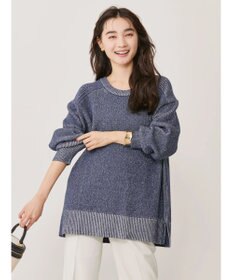 AMERICAN HOLIC クルーネック編み違いニットチュニック