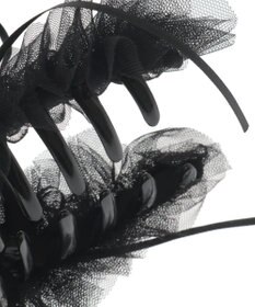 Maison de FLEUR チュールタイニーリボンバンスクリップ