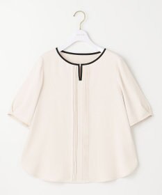 ANY SIS S 【洗える】フロントタックバイカラー ブラウス