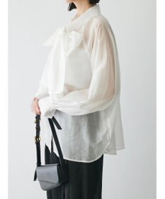 Green Parks AnriettMusee シアーボウタイブラウス