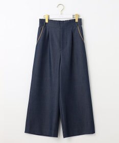 ANY SIS 【洗える】バイカラートリミングワイド パンツ