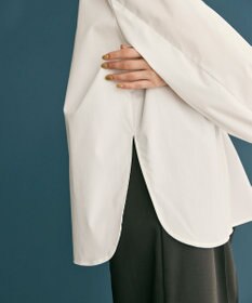 #Newans 【洗濯機可】シャーリングカフスシャツ