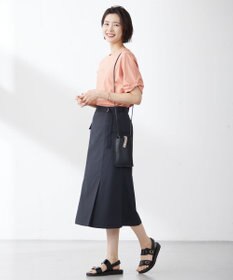 J.PRESS LADIES 【接触冷感・UVケア】コンパクトコットンスムース ツイストスリーブ カットソー