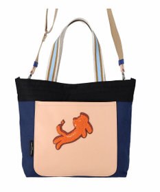 tsumori chisato CARRY キラミックスコンビ トートバッグ 2wayショルダー A4収納 ネコ