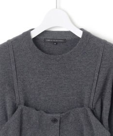 23区 【洗える】レイヤードビスチェ ニット