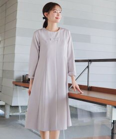 Tiaclasse L 【安田美沙子さん着用・洗える】フレアAラインリボンワンピース