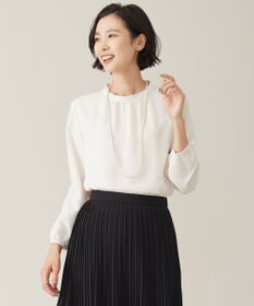 J.PRESS LADIES S プルエラ フリルネック カットソー