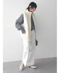 Green Parks ストレートタックデニムパンツ