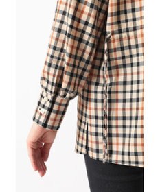 DAKS チェック ドローストリングオーバーシャツ