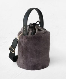 TOCCA 【ショルダー取り外し可能】MILKY TEA FURBAG ファーバッグ